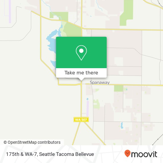 175th & WA-7, Spanaway, WA 98387 map