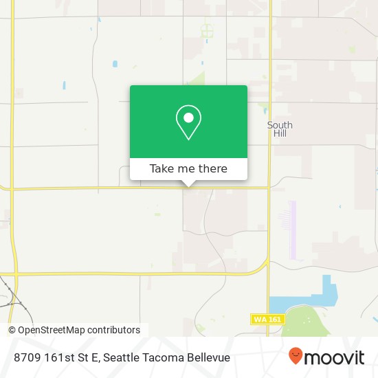 Mapa de 8709 161st St E, Puyallup, WA 98375