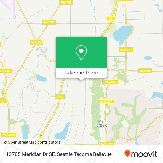 Mapa de 13705 Meridian Dr SE, Everett, WA 98208