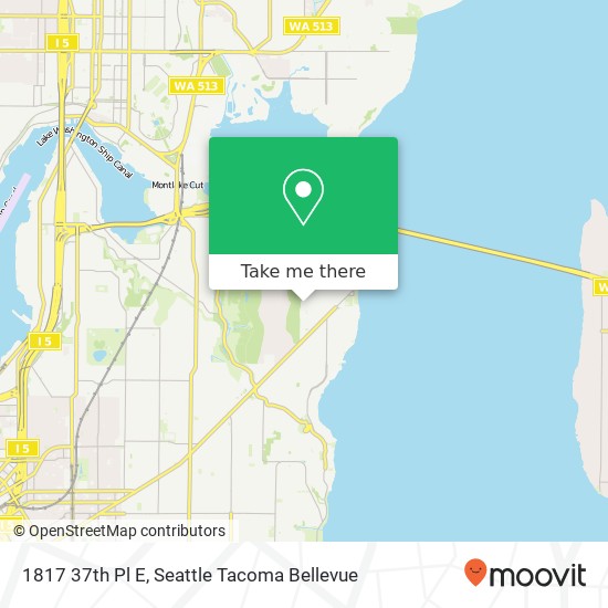 1817 37th Pl E, Seattle, WA 98112 map
