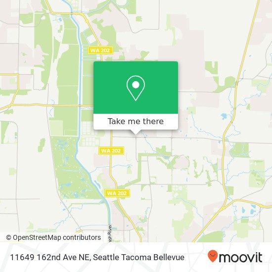 Mapa de 11649 162nd Ave NE, Redmond, WA 98052