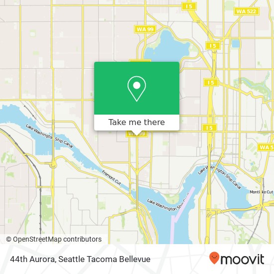 Mapa de 44th Aurora, Seattle, WA 98103