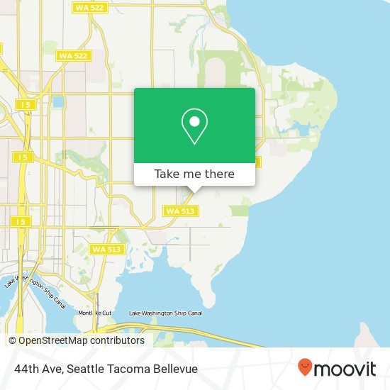 Mapa de 44th Ave, Seattle, WA 98105