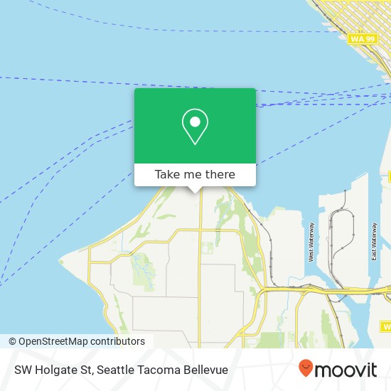 Mapa de SW Holgate St, Seattle, WA 98116