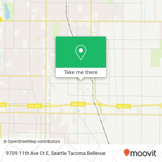 Mapa de 9709 11th Ave Ct E, Tacoma, WA 98445