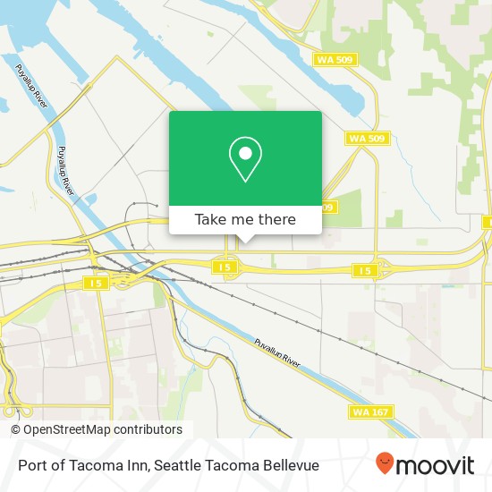 Port of Tacoma Inn, 3501 Pacific Hwy E map