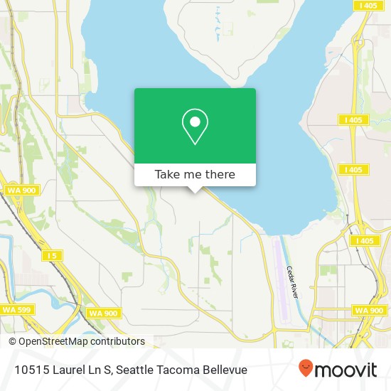 Mapa de 10515 Laurel Ln S, Seattle, WA 98178