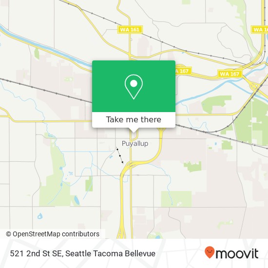 Mapa de 521 2nd St SE, Puyallup, WA 98372