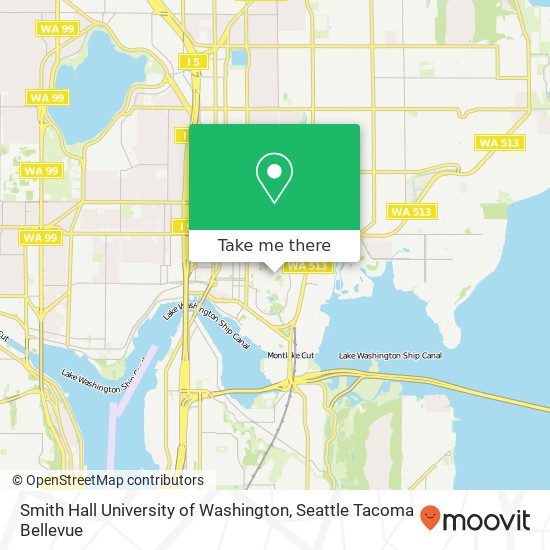 Mapa de Smith Hall University of Washington, Seattle, WA 98195