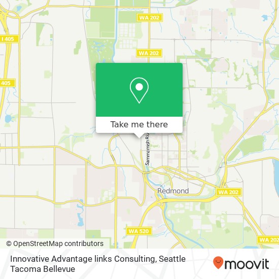 Mapa de Innovative Advantage links Consulting, 15353 NE 90th St