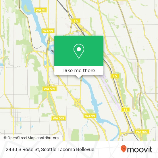 Mapa de 2430 S Rose St, Seattle, WA 98108