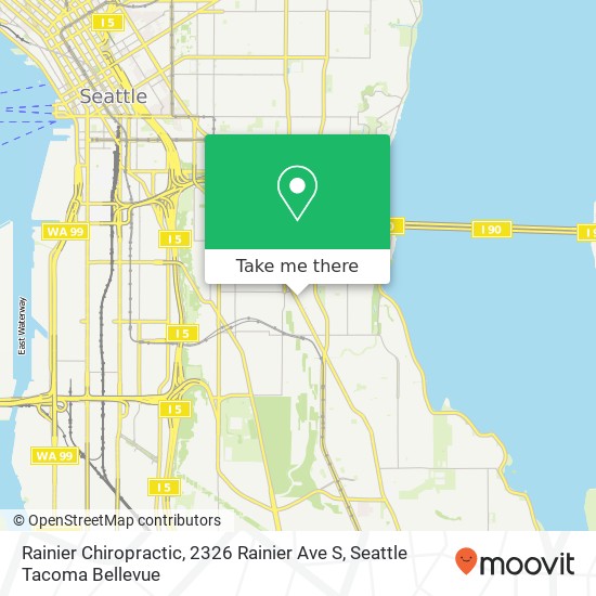 Mapa de Rainier Chiropractic, 2326 Rainier Ave S