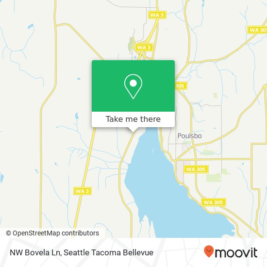 Mapa de NW Bovela Ln, Poulsbo, WA 98370