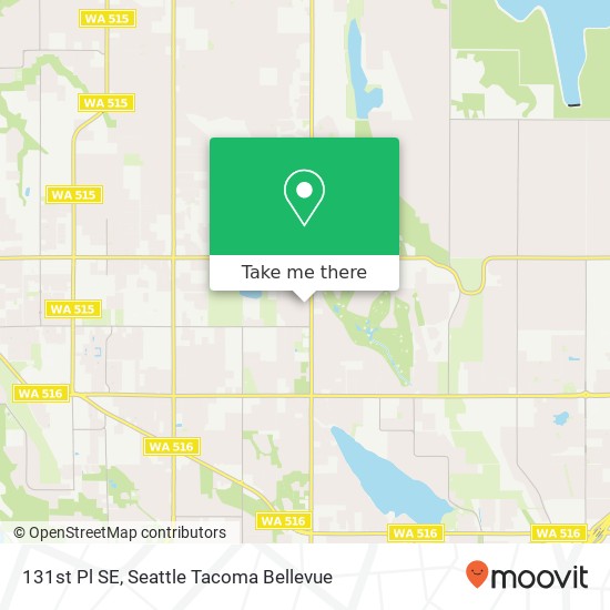 Mapa de 131st Pl SE, Kent, WA 98030