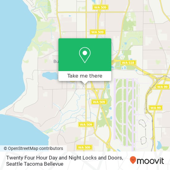 Twenty Four Hour Day and Night Locks and Doors, 15815 1st Ave S map