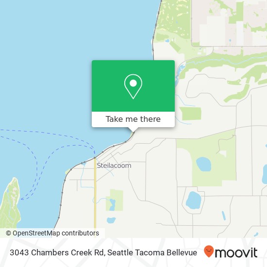 3043 Chambers Creek Rd, Steilacoom, WA 98388 map