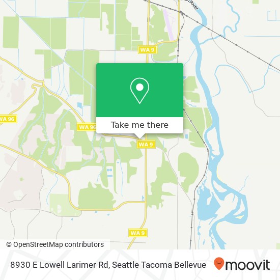 Mapa de 8930 E Lowell Larimer Rd, Snohomish, WA 98296