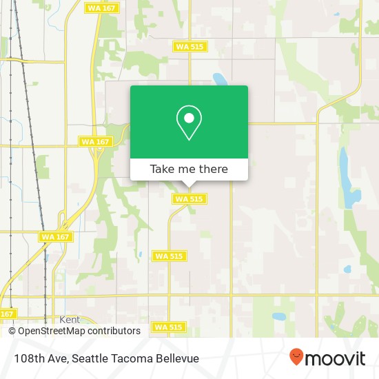 108th Ave, Kent, WA 98031 map