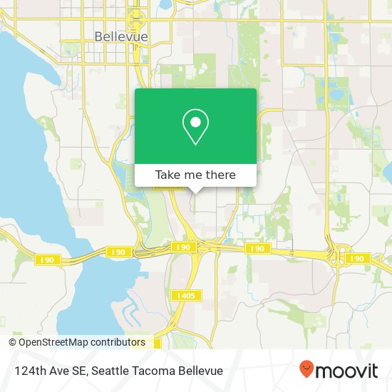 124th Ave SE, Bellevue, WA 98005 map