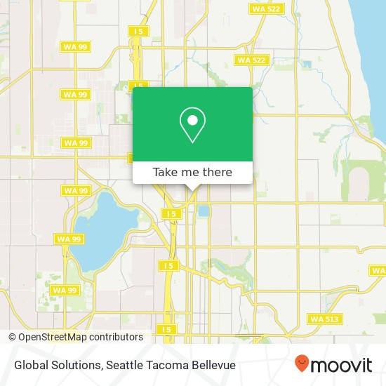 Mapa de Global Solutions, 7557 Lake City Way NE