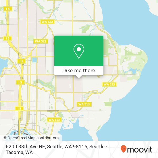 6200 38th Ave NE, Seattle, WA 98115 map