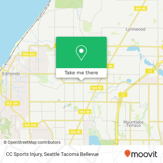 Mapa de CC Sports Injury, 7631 212th St SW