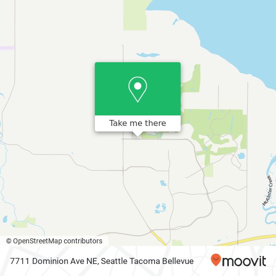Mapa de 7711 Dominion Ave NE, Lacey, WA 98516