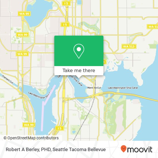 Robert A Berley, PHD, 1409 NE Boat St map