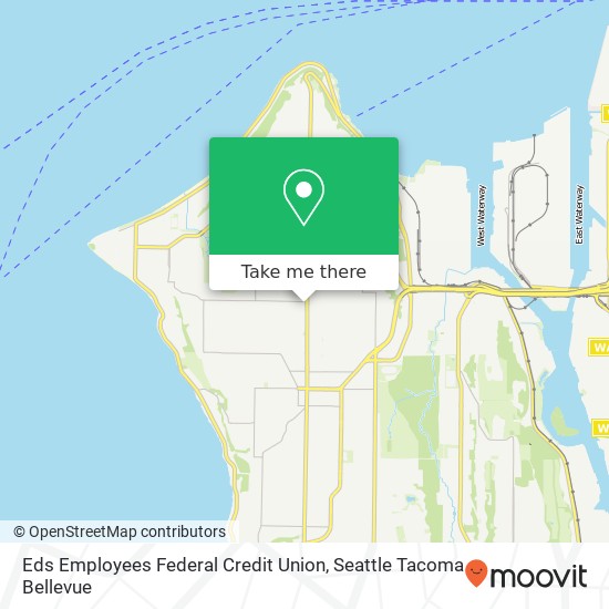 Mapa de Eds Employees Federal Credit Union, 3801 California Ave SW