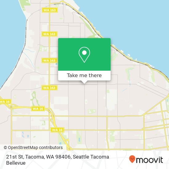 21st St, Tacoma, WA 98406 map