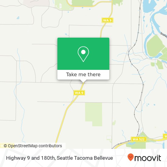 Highway 9 and 180th, Snohomish, WA 98296 map