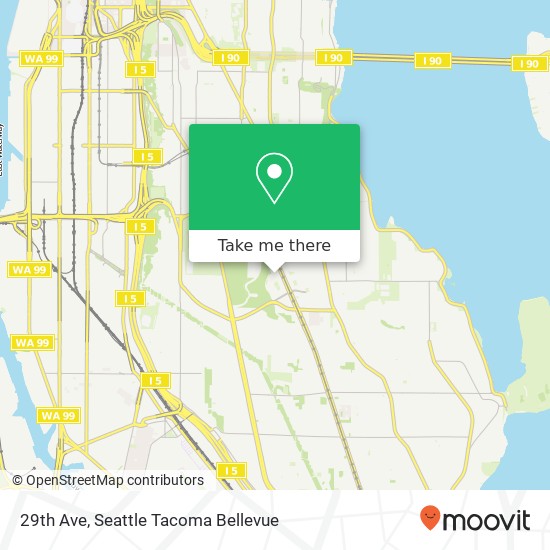 Mapa de 29th Ave, Seattle, WA 98108