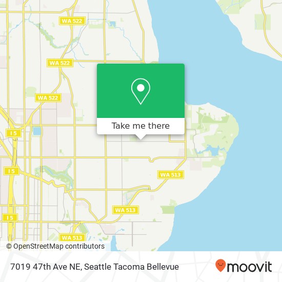 Mapa de 7019 47th Ave NE, Seattle, WA 98115