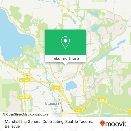 Marshall Inc General Contracting map