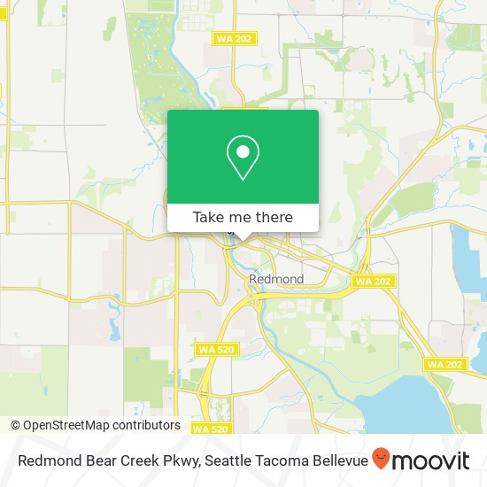 Mapa de Redmond Bear Creek Pkwy, Redmond, WA 98052