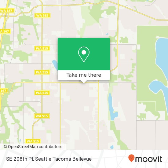 Mapa de SE 208th Pl, Kent, WA 98031