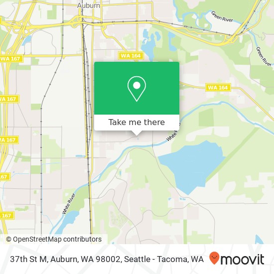 Mapa de 37th St M, Auburn, WA 98002