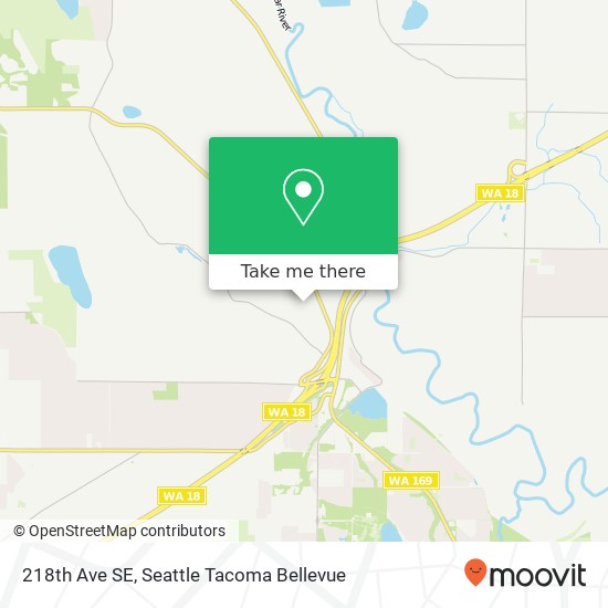 Mapa de 218th Ave SE, Maple Valley, WA 98038