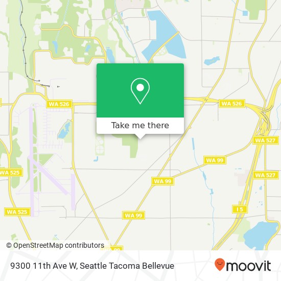 Mapa de 9300 11th Ave W, Everett, WA 98204