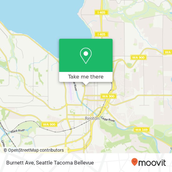 Mapa de Burnett Ave, Renton, WA 98057