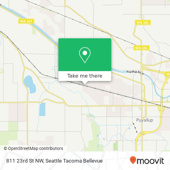 Mapa de 811 23rd St NW, Puyallup, WA 98371