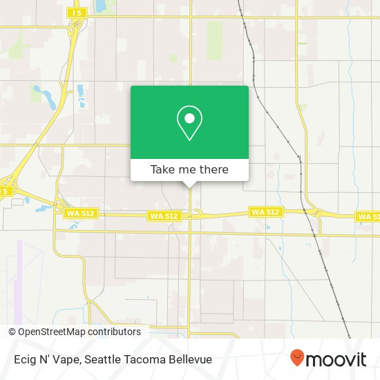 Mapa de Ecig N' Vape, 10423 Pacific Ave S