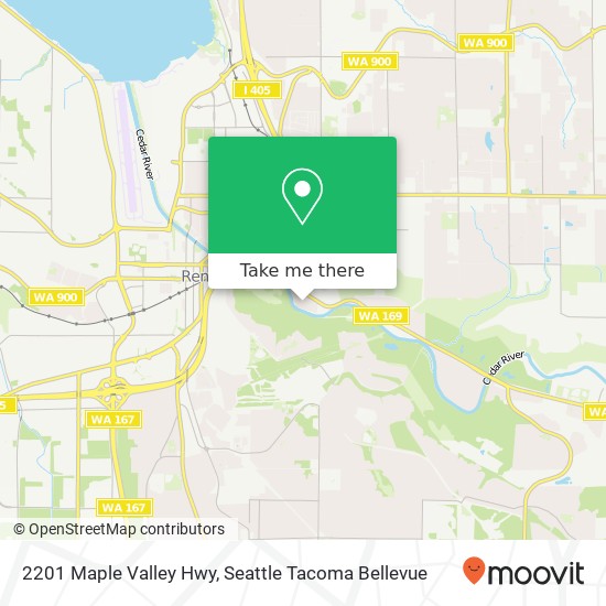 Mapa de 2201 Maple Valley Hwy, Renton, WA 98057