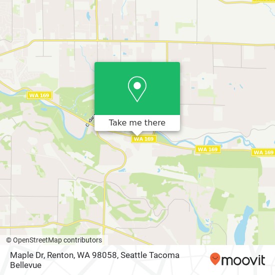 Maple Dr, Renton, WA 98058 map