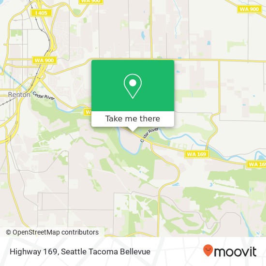 Highway 169, Renton, WA 98058 map