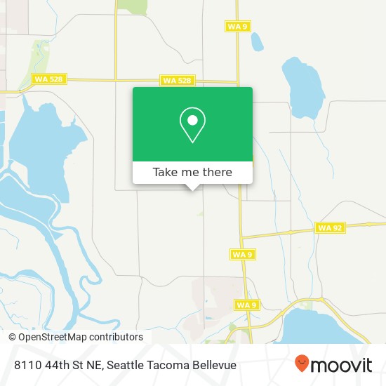 Mapa de 8110 44th St NE, Marysville, WA 98270