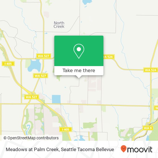 Mapa de Meadows at Palm Creek, 21622 35th Ave SE