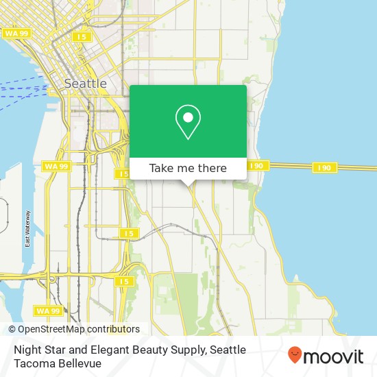 Night Star and Elegant Beauty Supply map