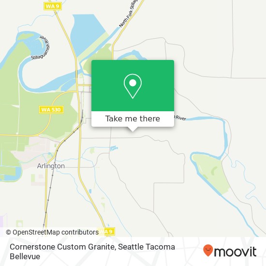 Mapa de Cornerstone Custom Granite, 21212 89th Ave NE