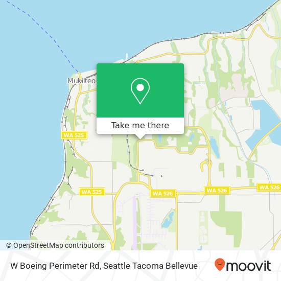 Mapa de W Boeing Perimeter Rd, Everett, WA 98203